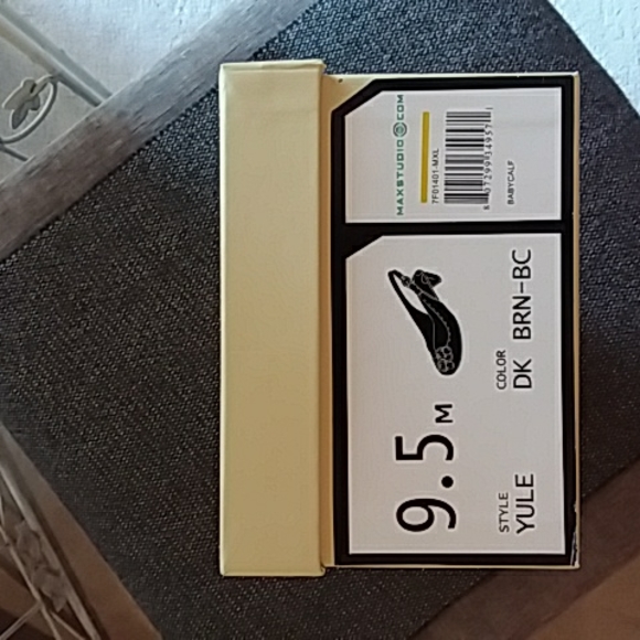 Max Studio Yule Slingback Brown Leather Shoes - Picture 8 of 10